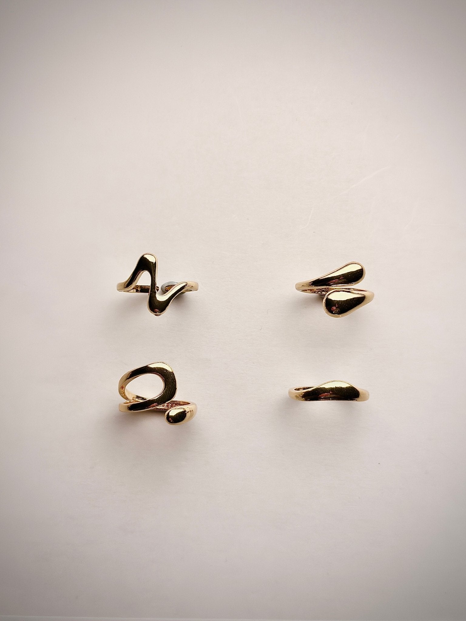 4 - Pack Asymmetrical Rings - lake&krewe